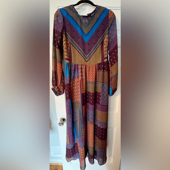 NWT Multicolor Maxi Dress - Picture 1 of 7